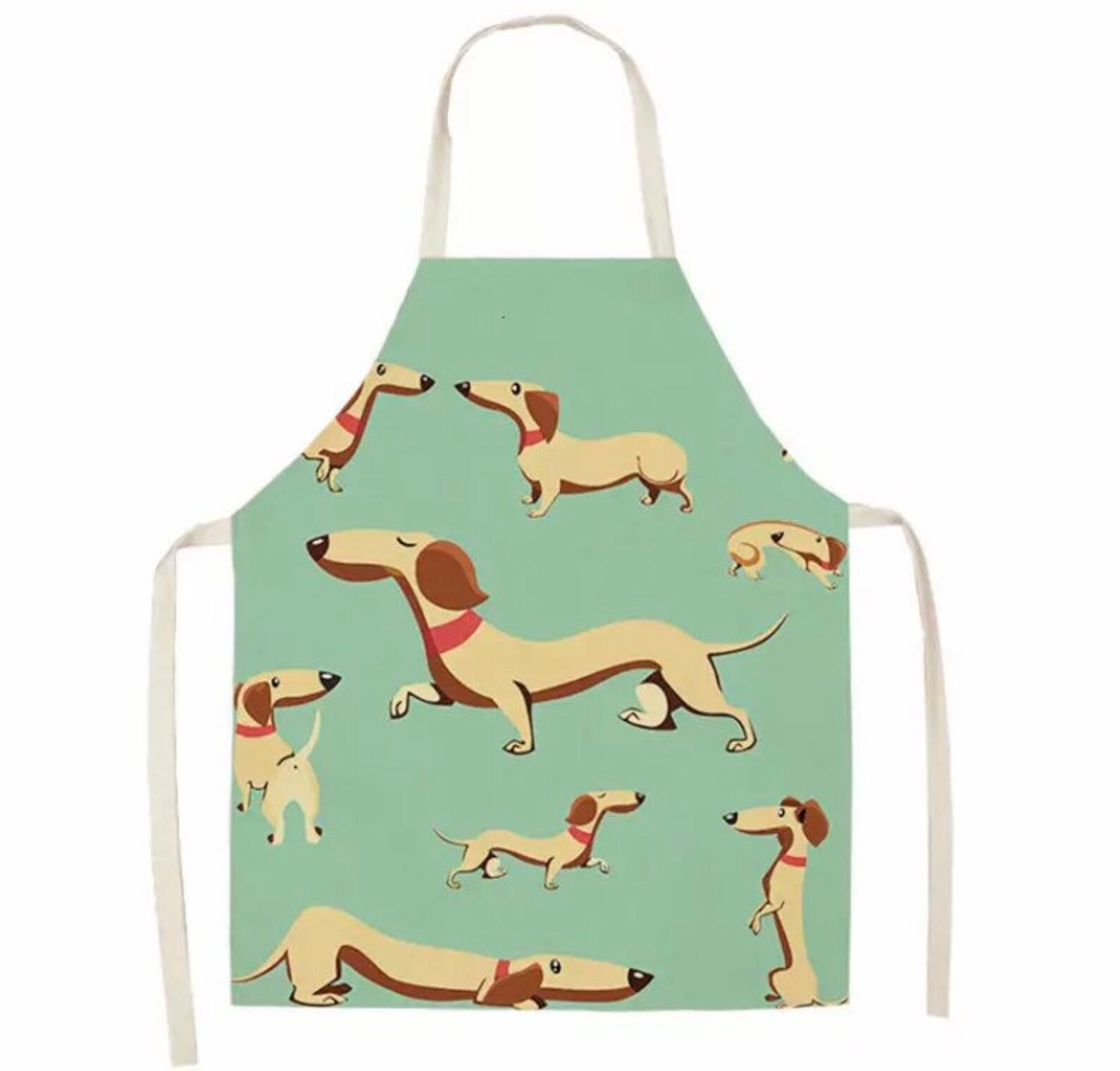 Dachshund Kitchen Apron Dachshund Gift Dog Print Apron Etsy