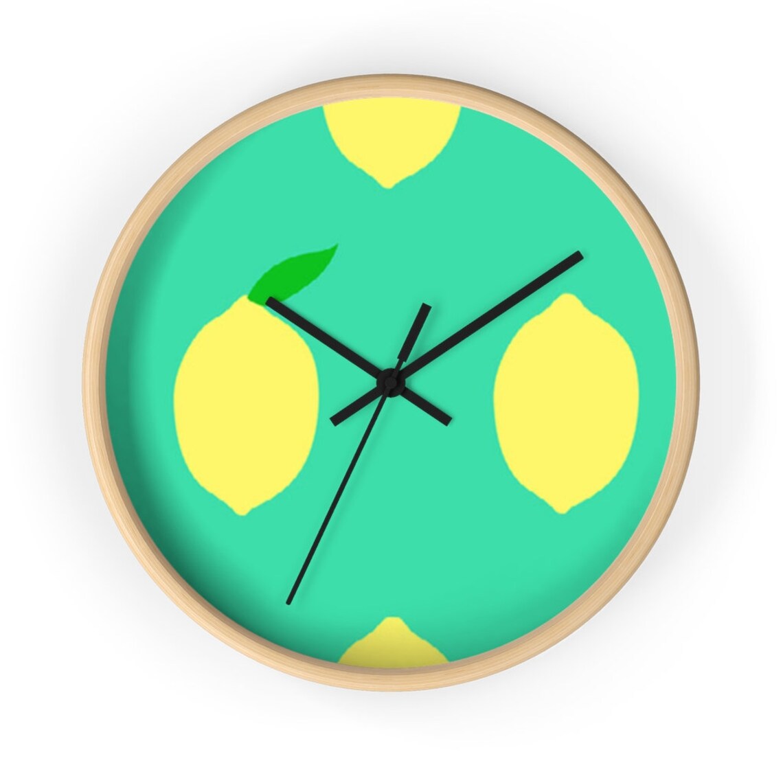 Lemons Wall clock Lemons Home Decor Farmhouse Decor Etsy