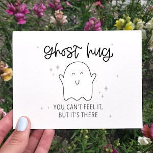Geist Umarmung Karte, Gute Besserung Karte, druckbare Thinking Of You Karte, Beileidskarten, Ich vermisse dich Karte, süße Halloween Karte, nur weil Karte