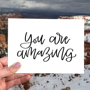 You Are Amazing Card, Aanmoedigingskaart, Proud Of You Card, Afdrukbare You're Amazing Card, Digitale Download You're Amazing Card, Graduation