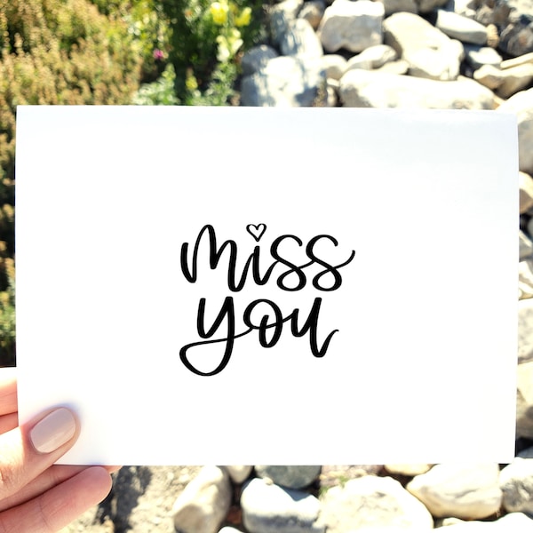 Printable Miss You Card, Digital Download Card, I Love You Card, Friendship Card, Card For Him, Card For Best Friend, Sending Love Card
