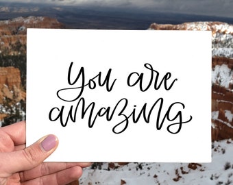 You Are Amazing Card, Encouragement Card, Proud Of You Card, Printable You're Amazing Card, Digital Download You're Amazing Card, Graduation