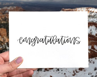 Printable Congratulations Card, Wedding Card, Engagement Card, Baby Shower Card, Printable Congrats Card, Congratulations, Graduation Card