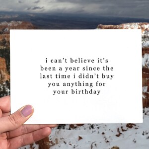 I Can't Believe It's Been A Year Lustige Geburtstagskarte, Bruder Geburtstagskarte, Bester Freund Geburtstag Humor, Geschwister Geburtstagsgeschenk