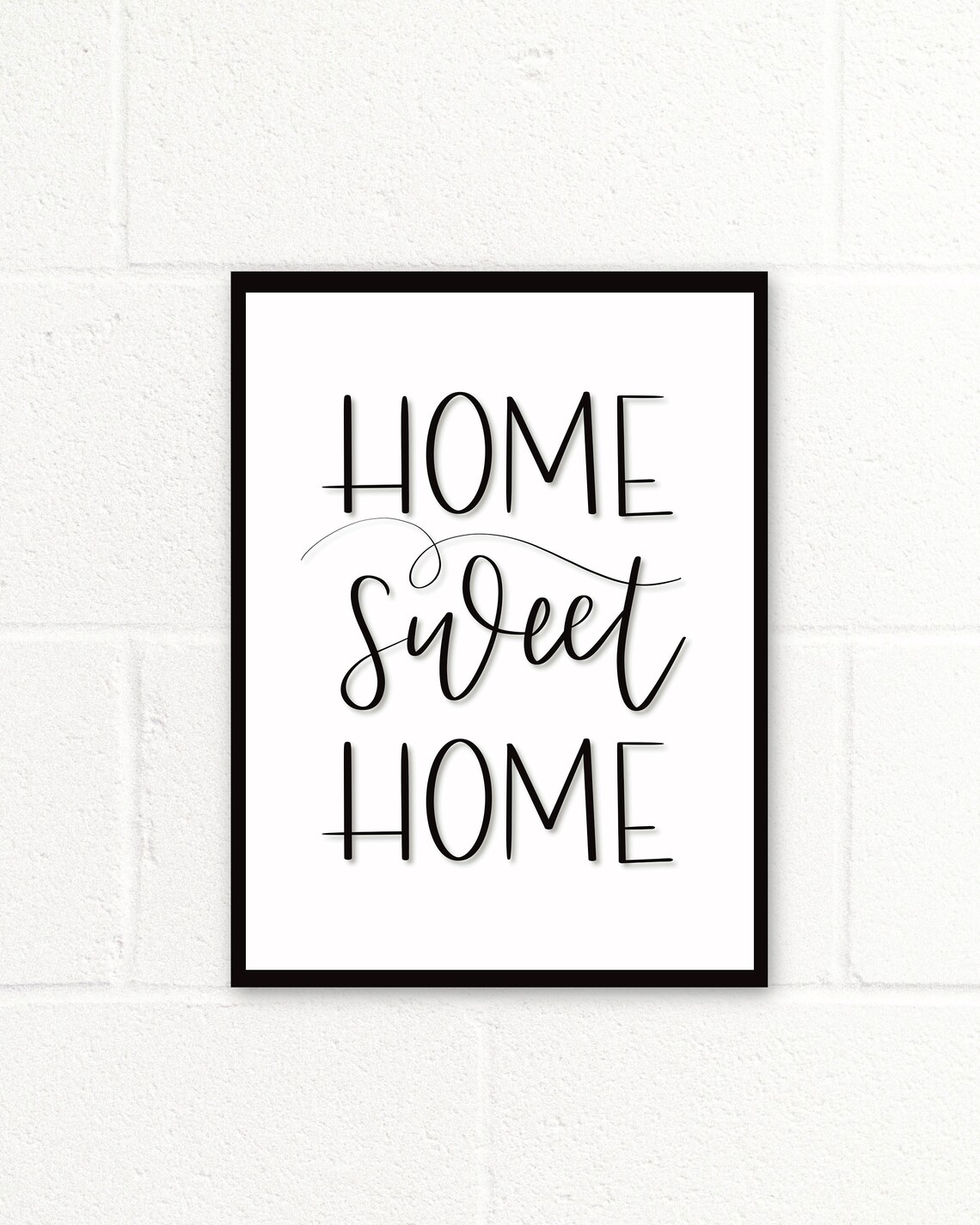 Home Sweet Home Printable Wall Art Home Sweet Home Sign Hom Etsy