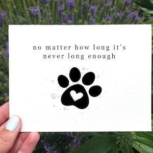 Imprimable Je suis désolé pour votre perte, carte de perte d'animal de compagnie, carte de sympathie pour animal de compagnie, carte de condoléances, carte de perte de chien, carte de deuil, carte de perte de chat