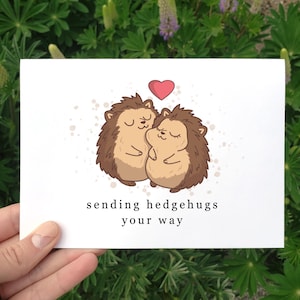 Igel Karte, druckbare Igel Karte, Thinking Of You Karte, Ermutigung Karte, Beileid, trauernde Karte, süße Igel Karte, Fehlgeburt