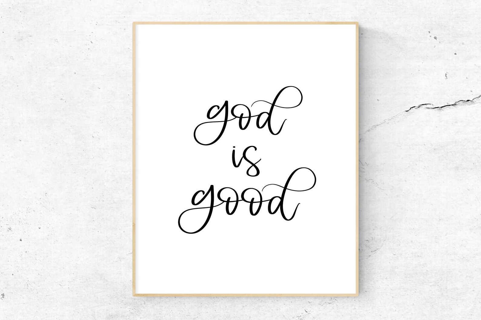 God is Good Printable Wall Art, Christian Wall Art, God is Good Sign ...