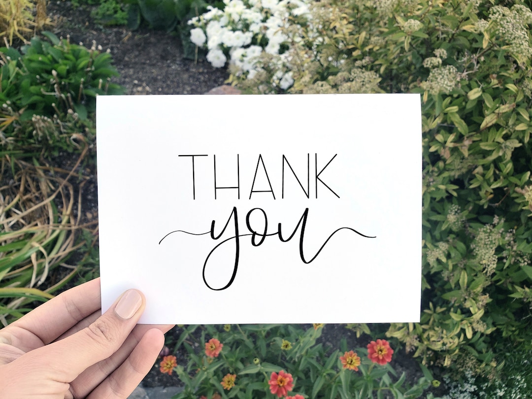 Printable Thank You Card, Digital Thank You Card, Instant Download Card