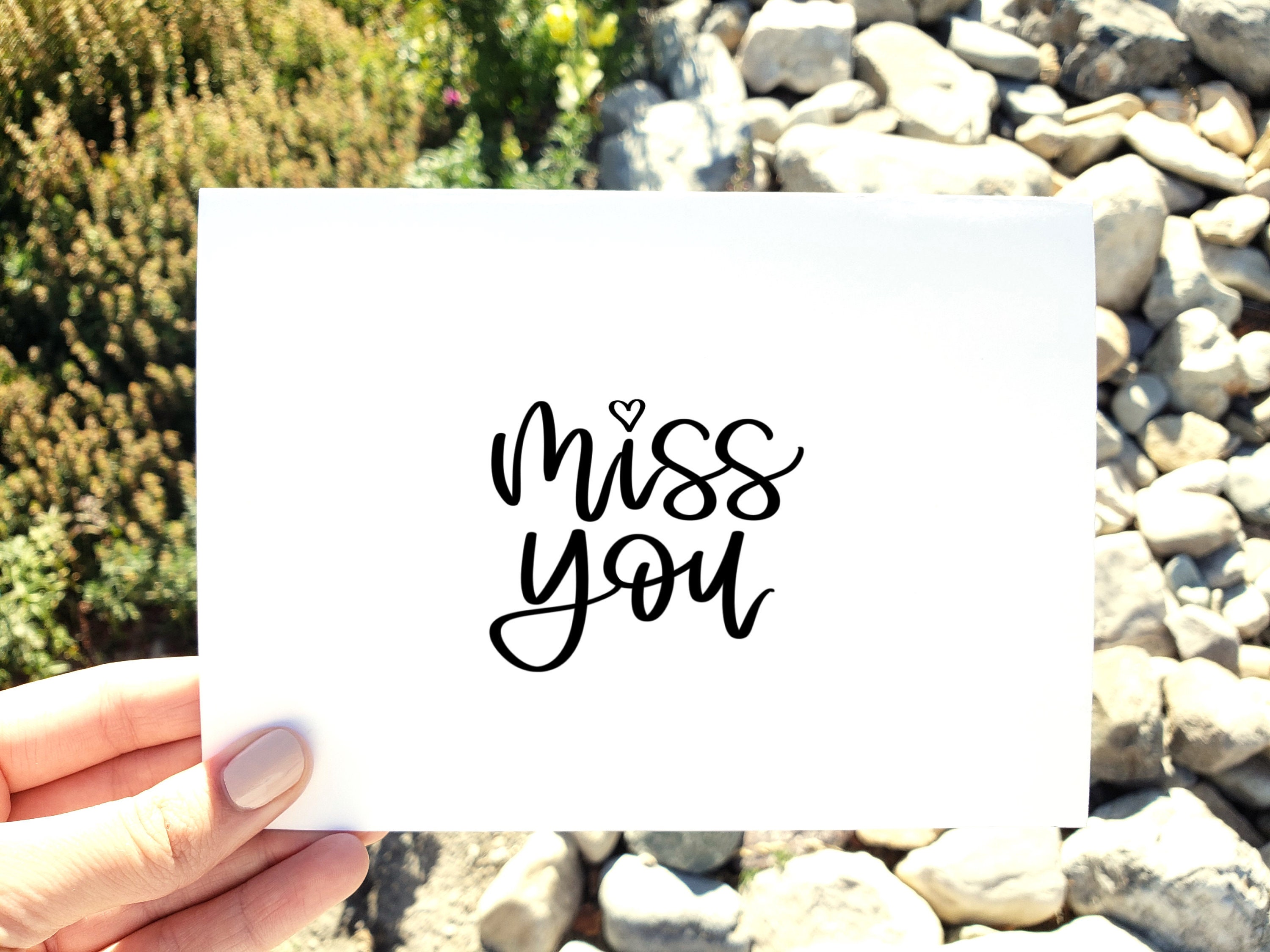 Printable Miss You Card, Digital Download Card, I Love You Card ...
