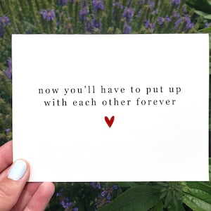 Printable Funny Wedding Congrats Card, Funny Engagement Card For Friends, Bridal Shower Card, Funny Wedding Card, Card For Bride And Groom