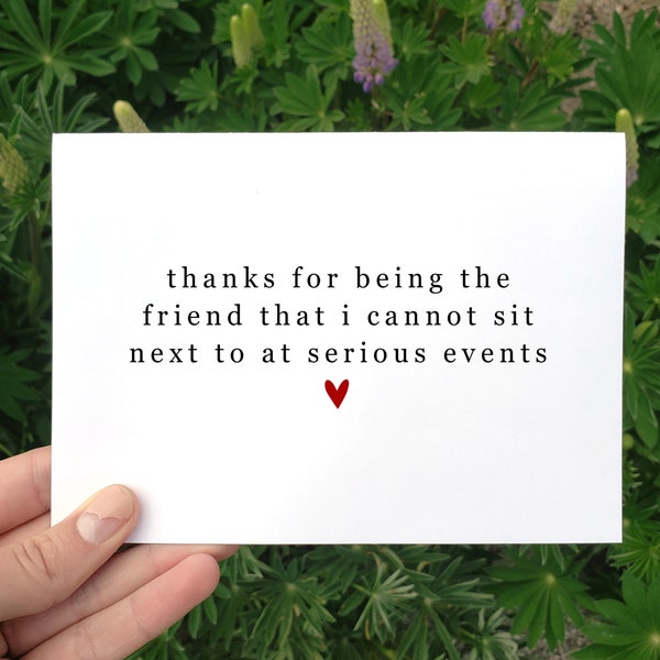 Printable Thanks For Being The Friend Card, Funny Best Friend Birthday Card, Friendship Card, Funny BFF Card, Bestie Gift, You're Amazing