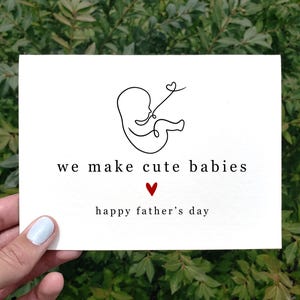 Druckbare Vatertagskarte, Wir machen süße Babies, Lustige Vatertagskarte, Vatertagsgeschenk von Frau, Mann Vatertagskarte, Papa Karte