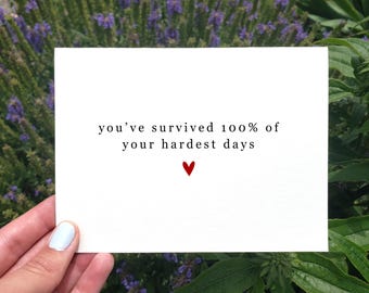 Tarjeta de afirmación positiva imprimible, tarjeta de condolencias, pensando en ti, tarjeta de aliento, puedes hacerlo, puedes hacerlo, tarjeta motivacional