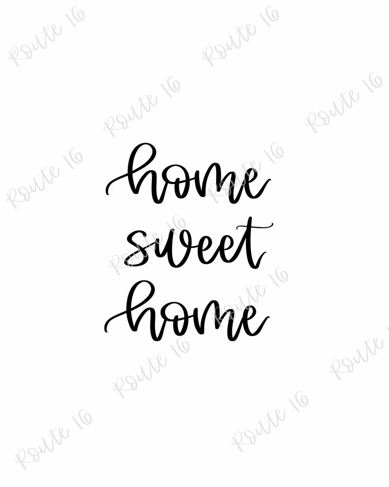 Home Sweet Home Printable Wall Art Home Sweet Home Sign | Etsy