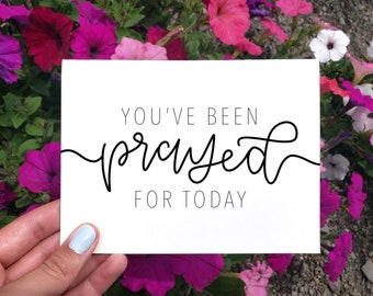 Tarjeta "Hoy han orado por ti", tarjeta "Pensando en ti", tarjeta de condolencias, tarjeta de aliento, tarjeta "Eres amado", tarjeta cristiana moderna, LDS