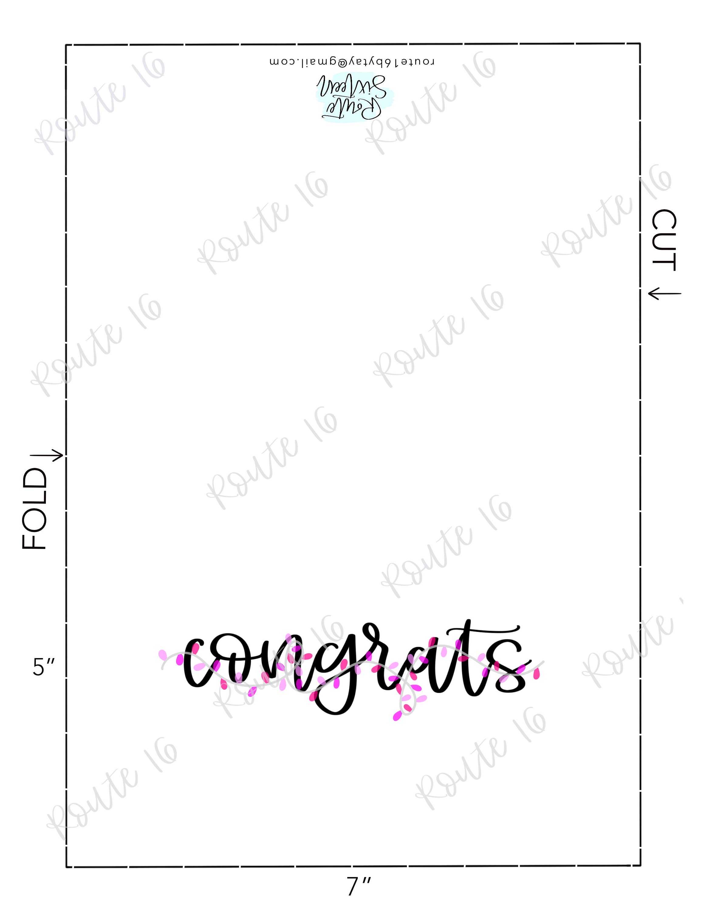Printable Congrats Card, Baby Shower Card, Graduation Card, Digital ...