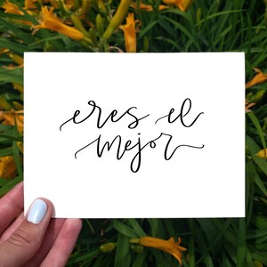 Karta Eres El Mejor, Wydrukowana karta You Are Amazing, Karta Thinking Of You, Karta hiszpańska, Masz tę kartę, Karta zachęty, Karta BFF