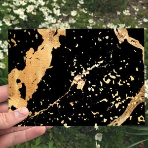 Druckbare Schwarz Gold Marmor Karte, Karte für jeden Anlass, digitale Download Grußkarte, minimalistische Karte, elegante Notecard, ausgefallene 5x7 Karte