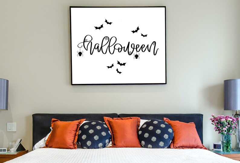 Halloween Printable Wall Art Halloween Wall Decor Halloween - Etsy