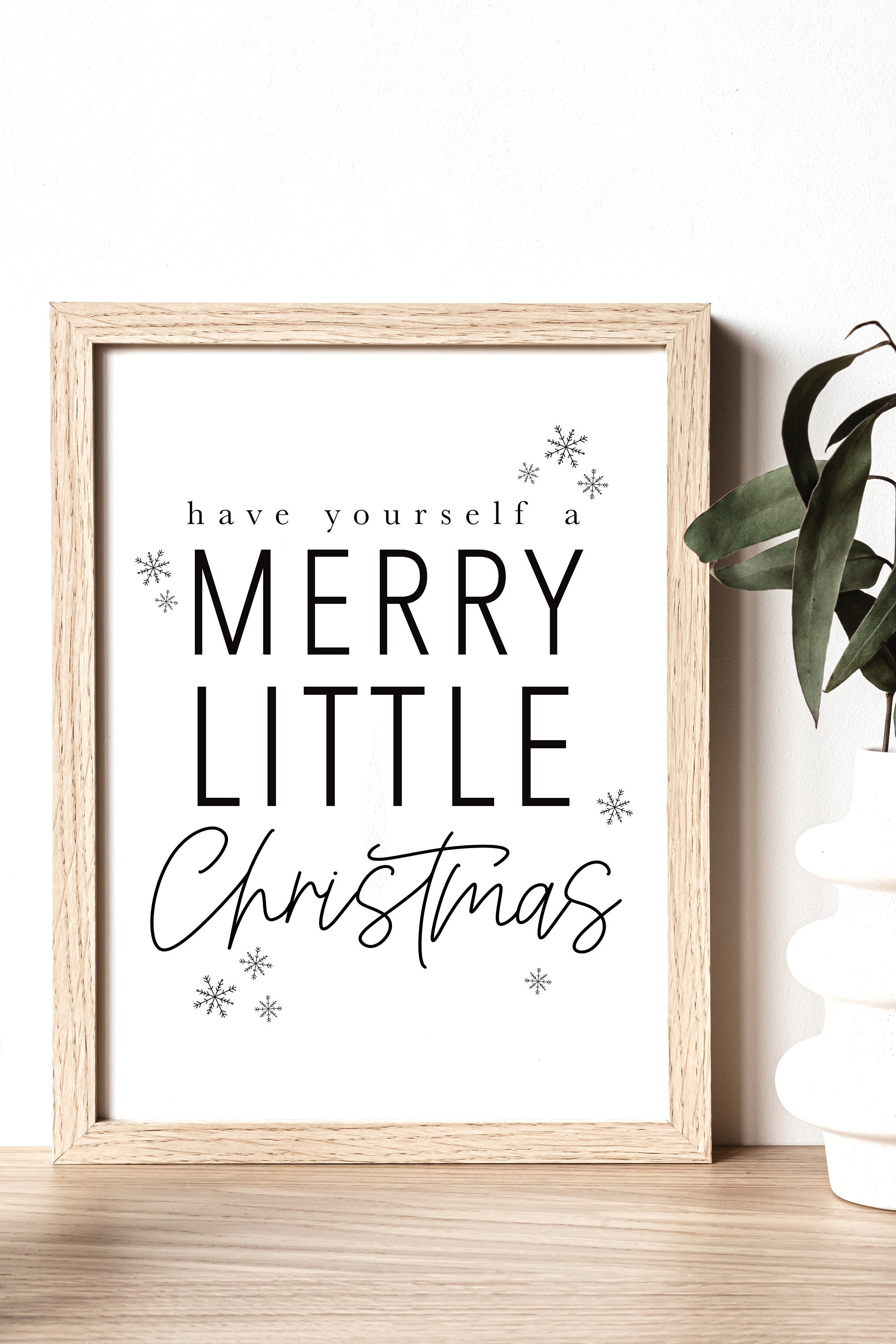 Have Yourself A Merry Little Christmas Printable Wall Art - Etsy