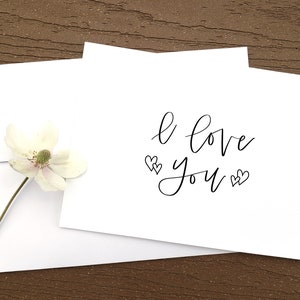 I Love You Card, Instant Download Card, Printable Love Card, Digital Download Love Card ...