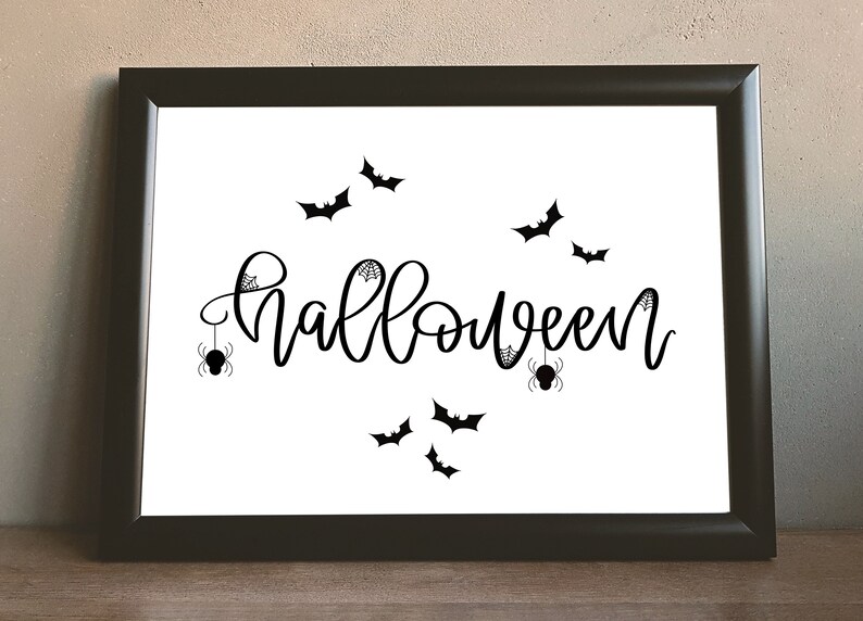 Halloween Printable Wall Art Halloween Wall Decor Halloween - Etsy