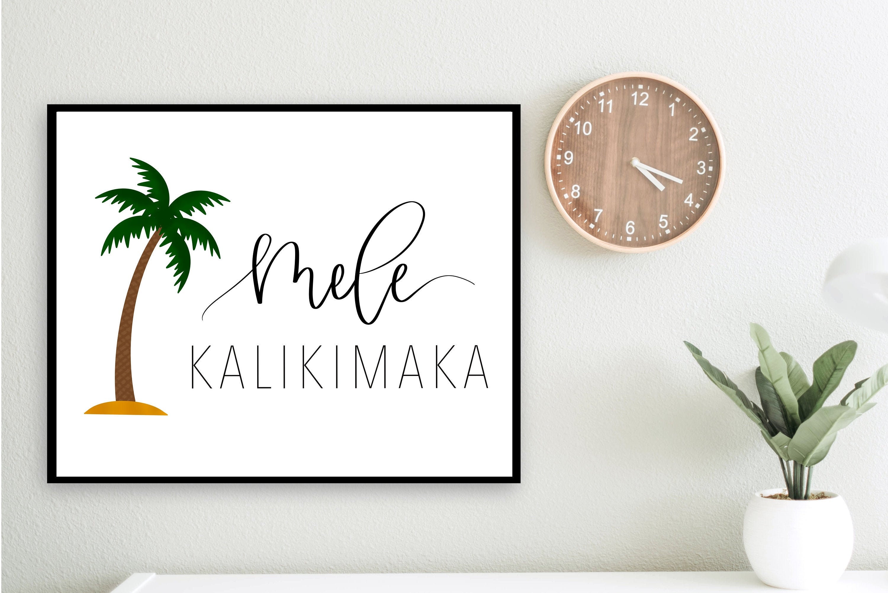 Mele Kalikimaka Printable Wall Art Christmas Decor Christmas | Etsy