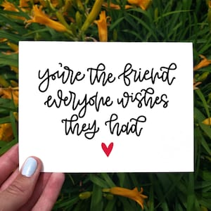 Printable Best Friend Card, Cute Card, Thinking Of You Card, Sympathy Card, Best Friend Birthday Card, Best Friend Gift, Just Because Card