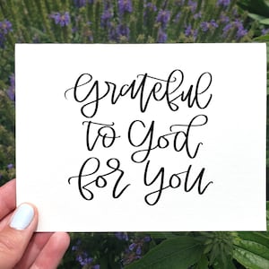 Dankbar zu Gott für Sie Karte, Instant Download Karte, süße beste Freund Geburtstagskarte, Geschenk für Freund, nur weil Karte, du bist erstaunlich Karte