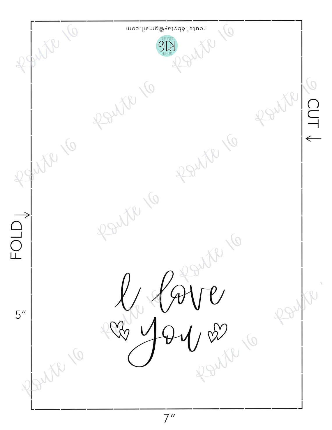 I Love You Card Instant Download Card Printable Love Card | Etsy
