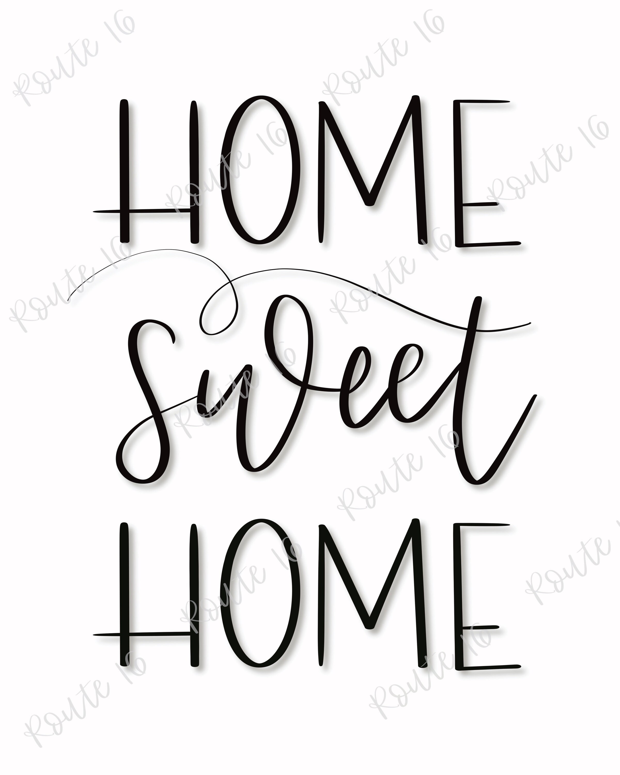 Home Sweet Home Printable Wall Art Home Sweet Home Sign Hom | Etsy