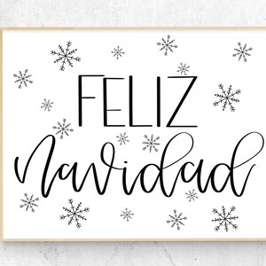 Feliz Navidad Printable Wall Art, Christmas Decor, Feliz Navidad Wall Print, Christmas Wall Art, Christmas Sign, Feliz Navidad Decor