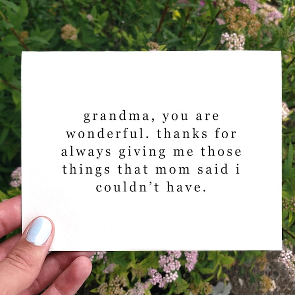 Grandma You Are Wonderful, Printable Funny Mothers Day Card For Grandma, Grandma Birthday Card, Grandma Appreciation Card, Thank You Grandma