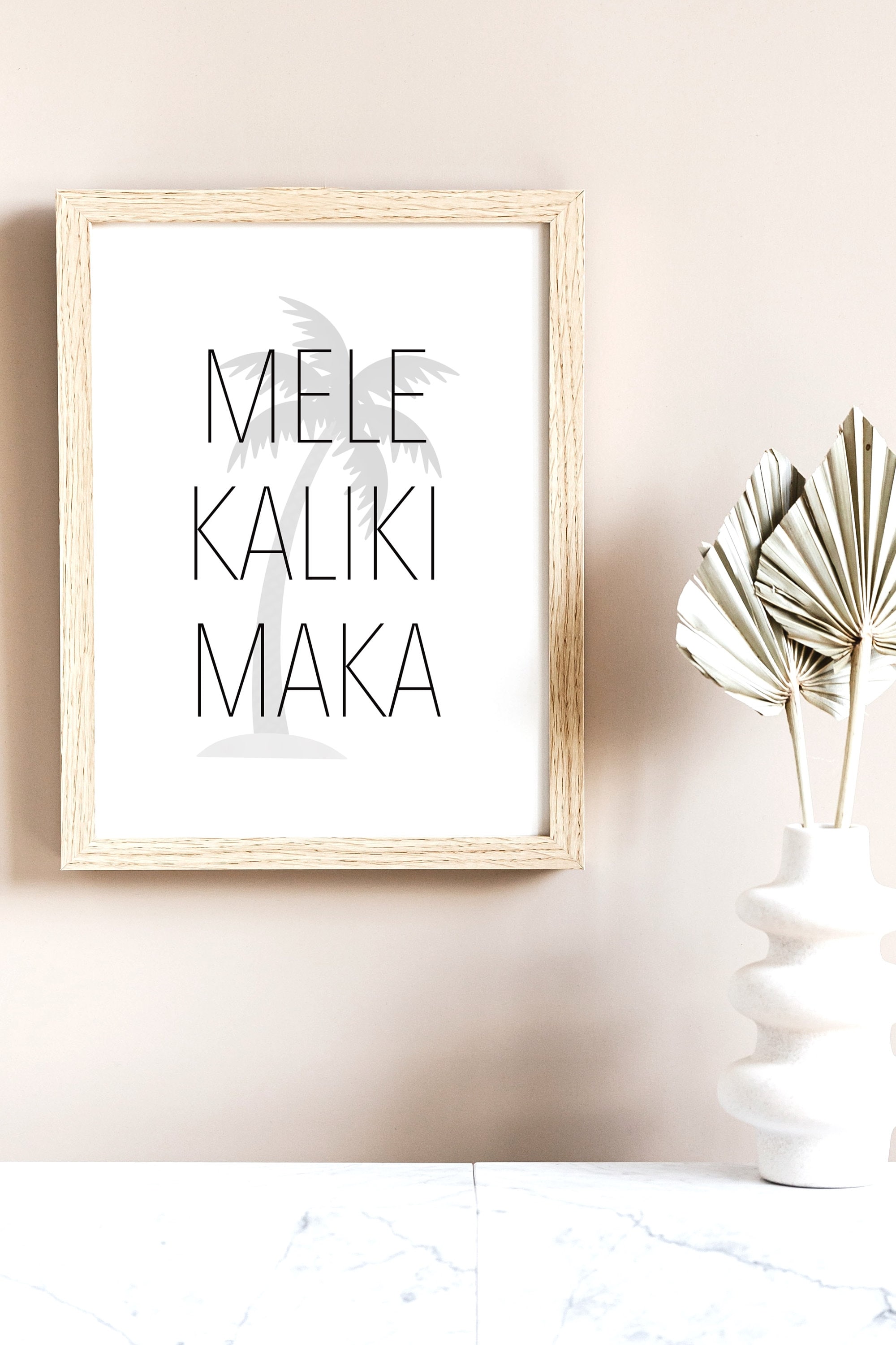 Mele Kalikimaka Printable Wall Art, Christmas Decor, Christmas Wall ...