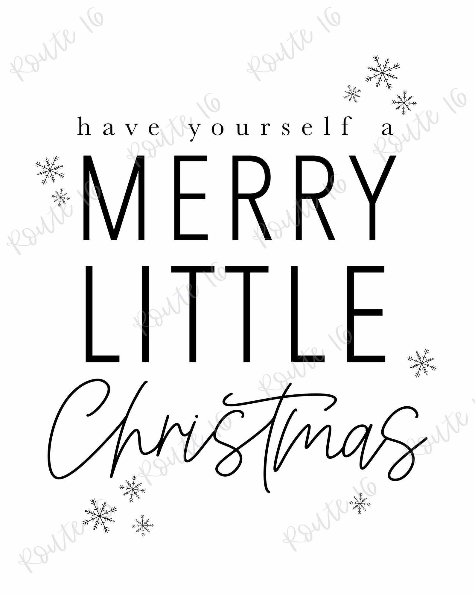 Have Yourself A Merry Little Christmas Printable Wall Art Etsy