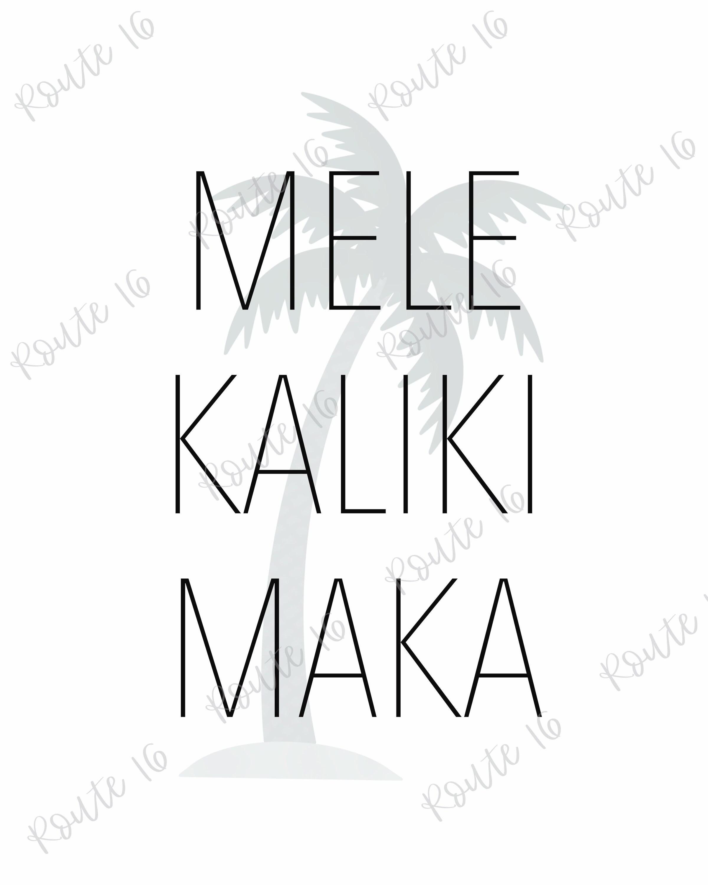 Mele Kalikimaka Printable Wall Art, Christmas Decor, Christmas Wall ...