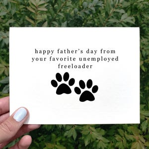 Carte de fête des pères drôle imprimable, carte drôle pour mari, carte de fête des pères avec chien, carte papa chien, carte chien, amoureux des chiens, pour petit ami