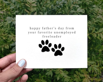 Printable Funny Father's Day Card, Funny Card For Husband, Father's Day Card From Dog, Dog Dad Card, Dog Card, Dog Lover, For Boyfriend
