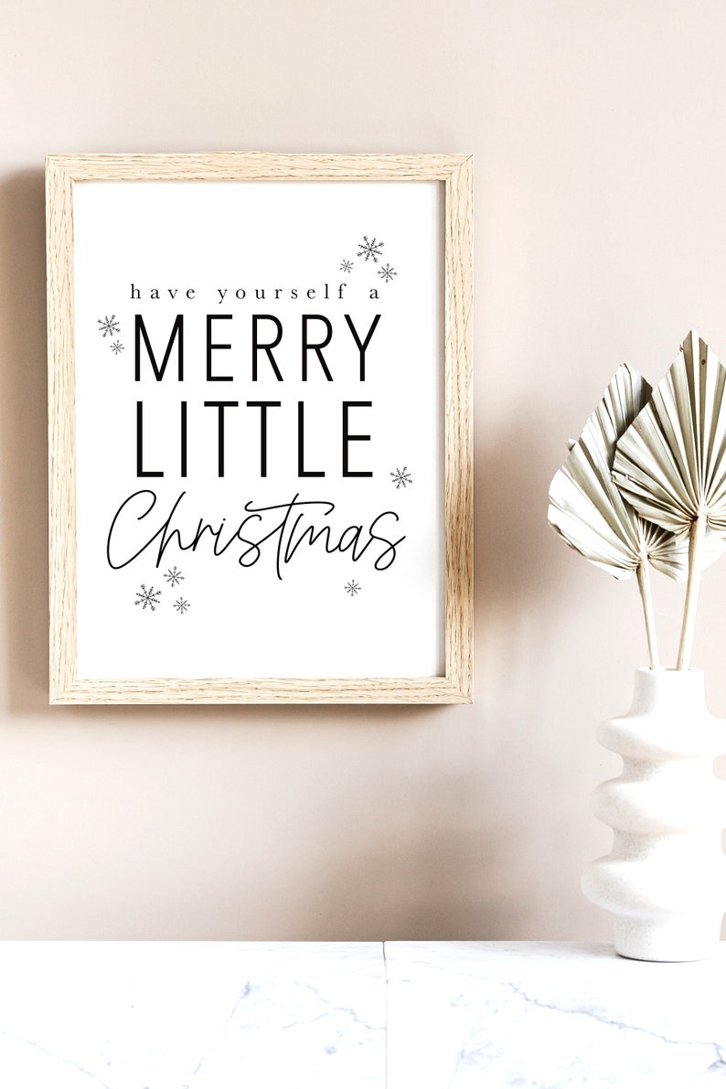 Have Yourself A Merry Little Christmas Printable Wall Art - Etsy