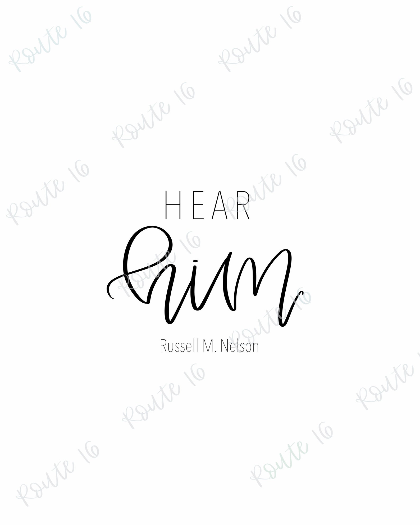 Hear Him Russell M Nelson Printable Wall Art Russell M Nelson - Etsy