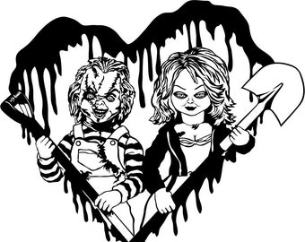 Chucky And Tiffany Etsy Printable tiffany windows stained glass coloring book tom bow. chucky and tiffany etsy
