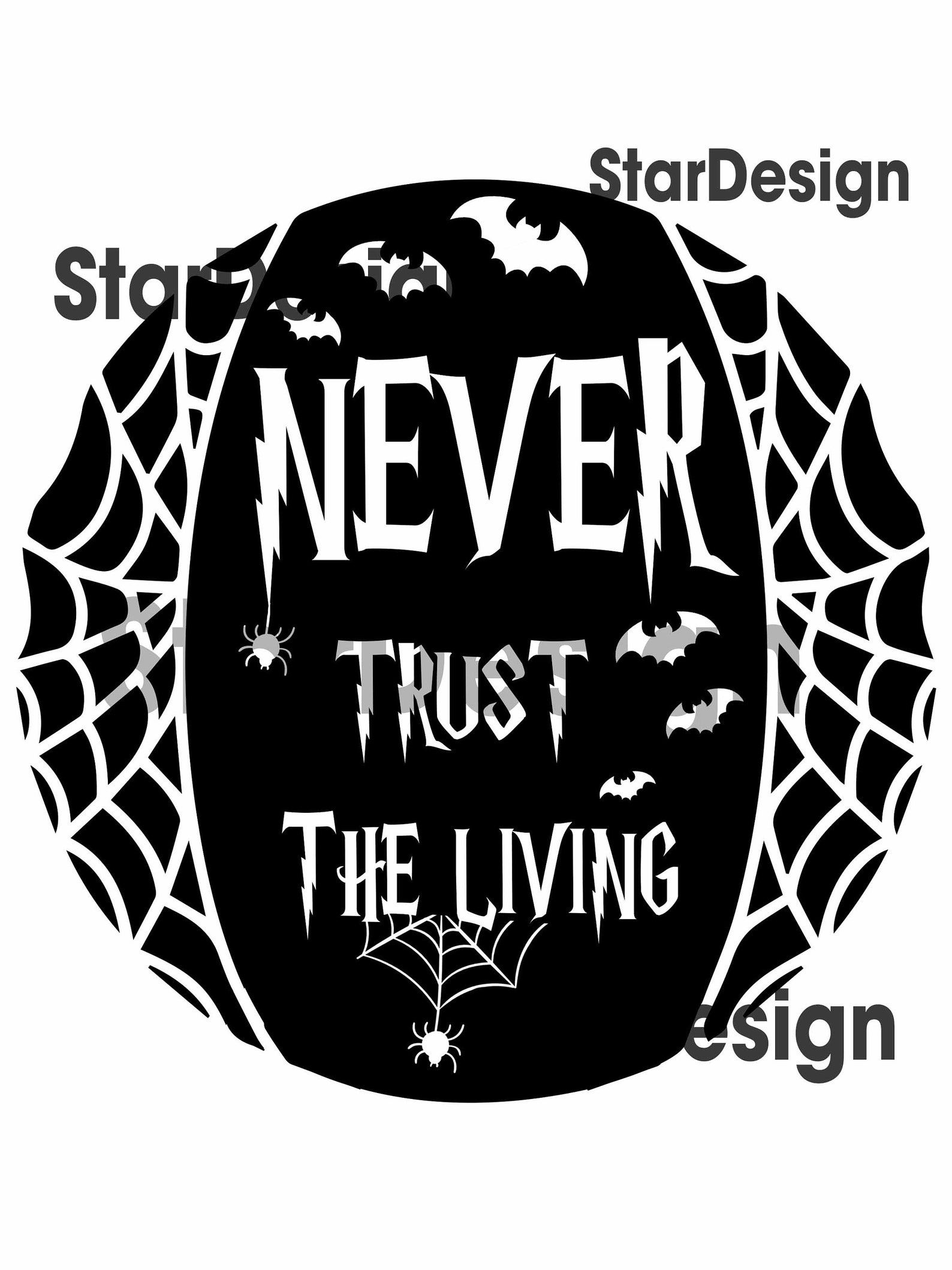 Never Trust The Living Digital Download Beetlejuice SVG | Etsy