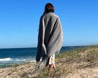 100% Baby Alpaca Wool Throw Blanket, Soft Peruvian, No Chemical Dyes, Cozy Sofa Decor