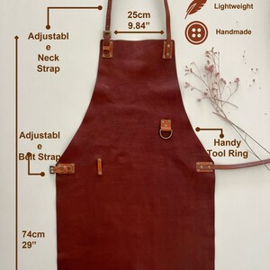 Argentine BBQ Gift Set, Leather Apron, Grill Accessories, Personalized Brown Apron