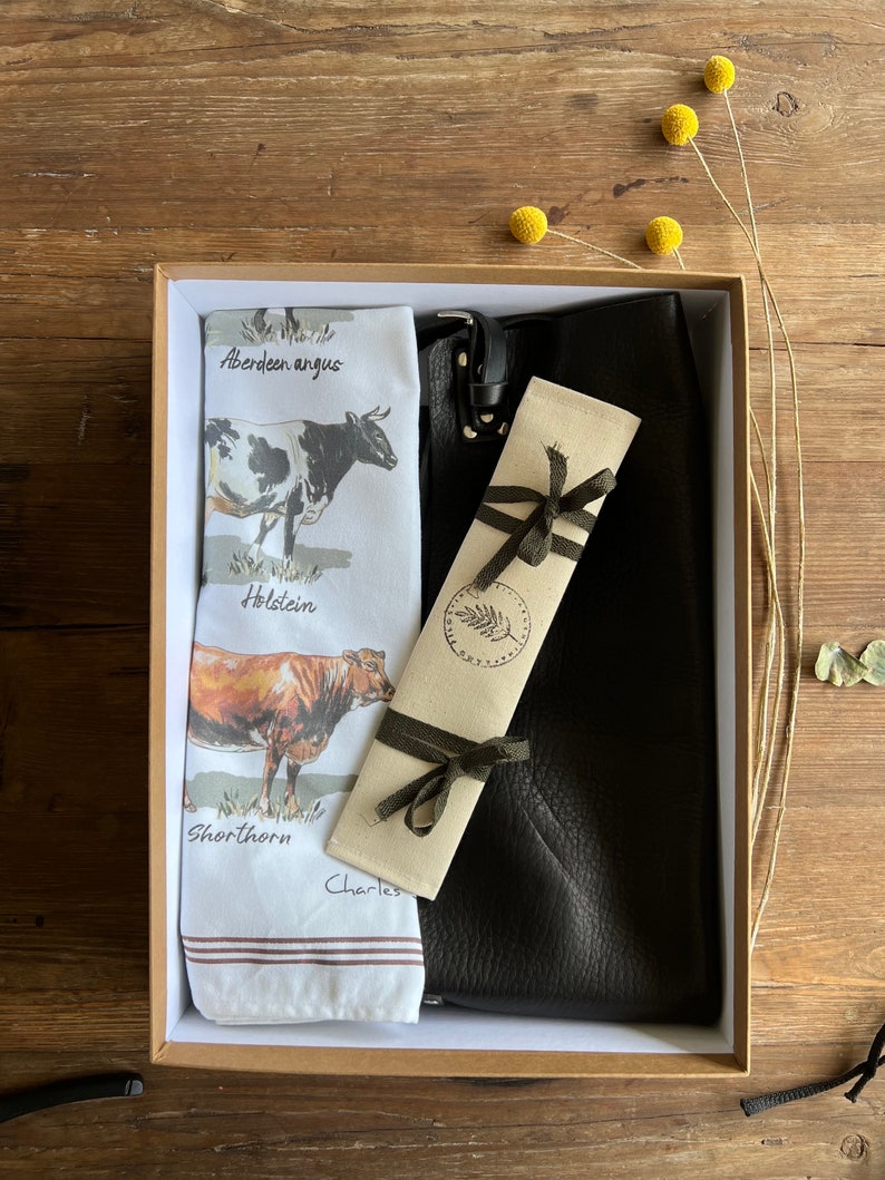 Argentine BBQ Gift Set, Leather Apron, Grill Accessories, Personalized image 7