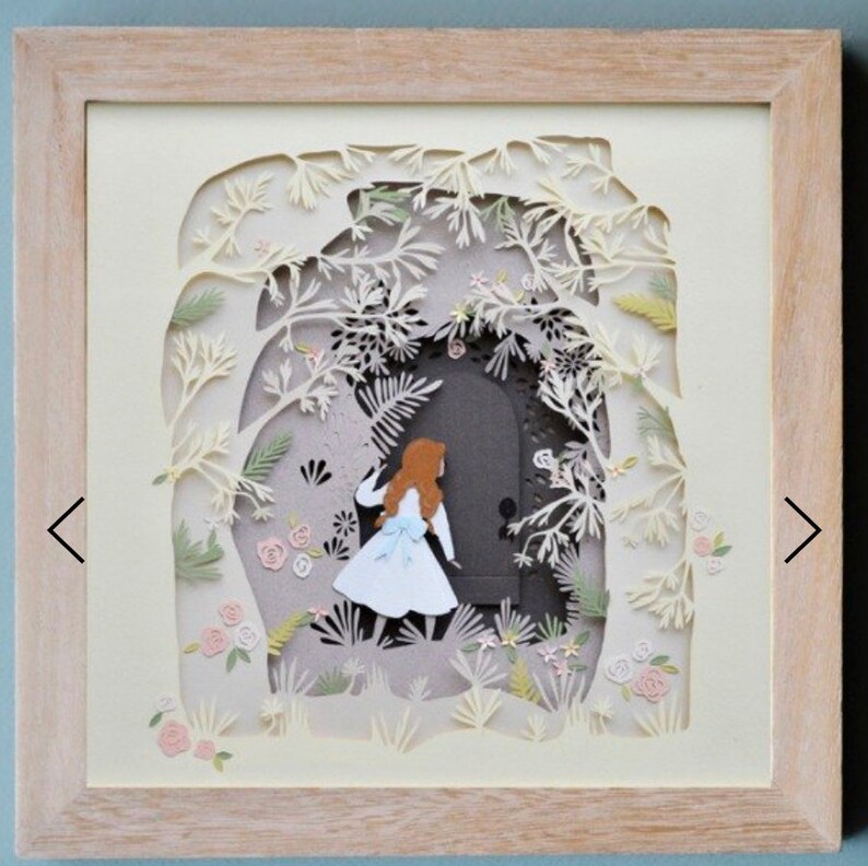 Papercut Wall Art Wall Decor Handmade Framed Art Nursery Etsy