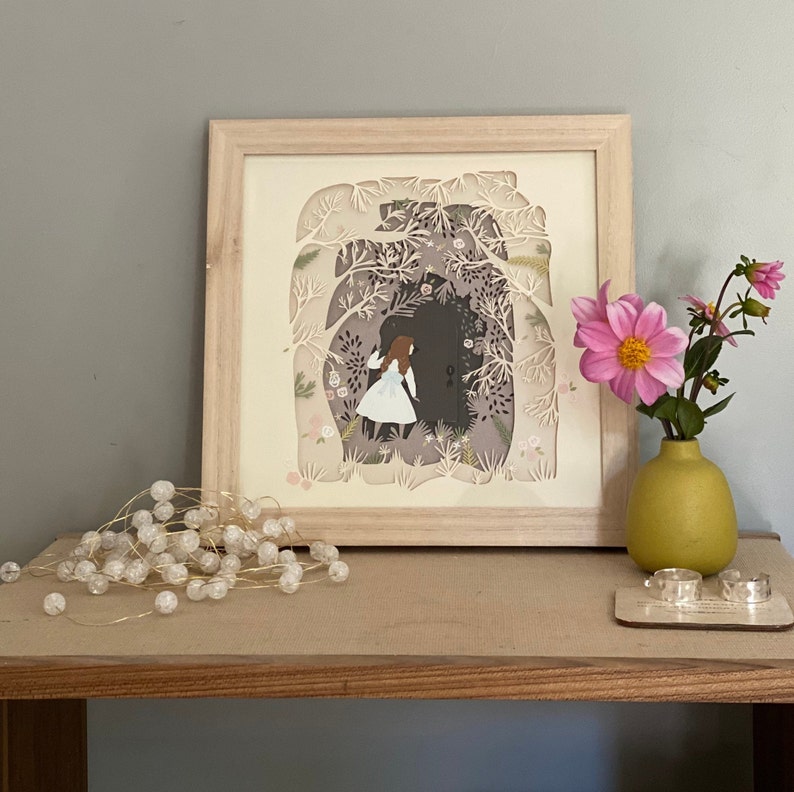 Papercut Wall Art Wall Decor Handmade Framed Art Nursery Etsy