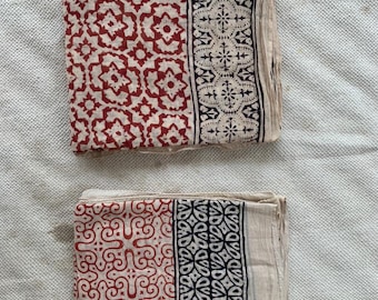 Set of 2 Beautiful Indian Handmade Cotton Pareo | Women&#39;s Sarong & Dupatta