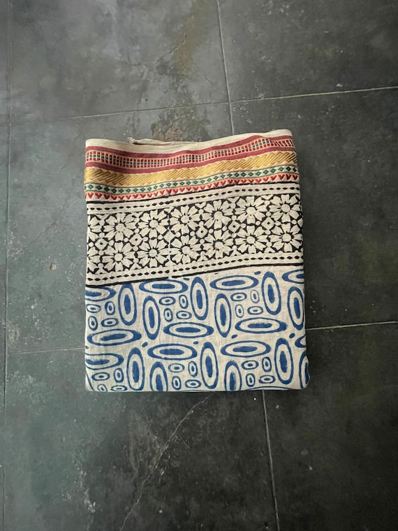 Hand Block Printed Cotton Pareo | Elegant Women's Sarong | Handmade Dupatta